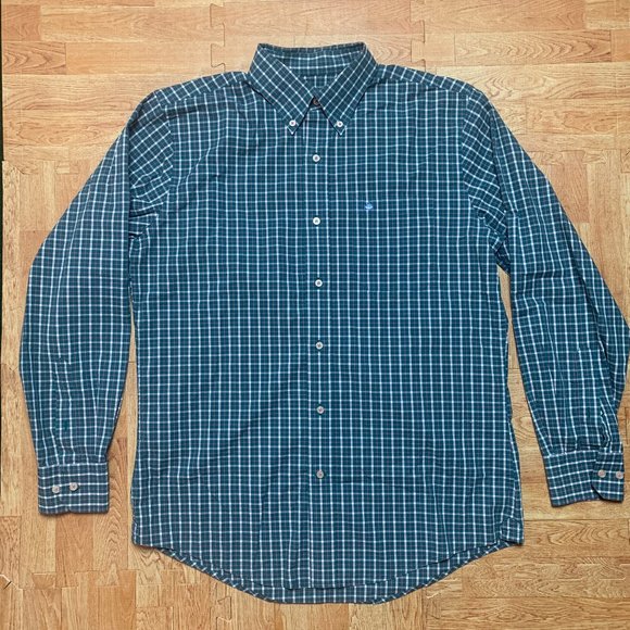 Southern Tide Other - Southern Tide Shirt Green Mens Medium Plaid/Check Long Sleeve Button Down